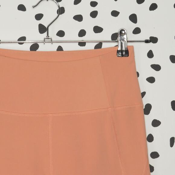 Girlfriend Collective Peach Orange High Waist Activewear Leggings - Picture 3 of 8